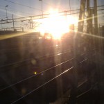 Sol och tåg på hemvägen