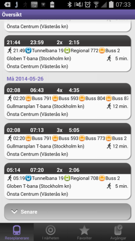 Jag Àlskar kollektivtrafik.